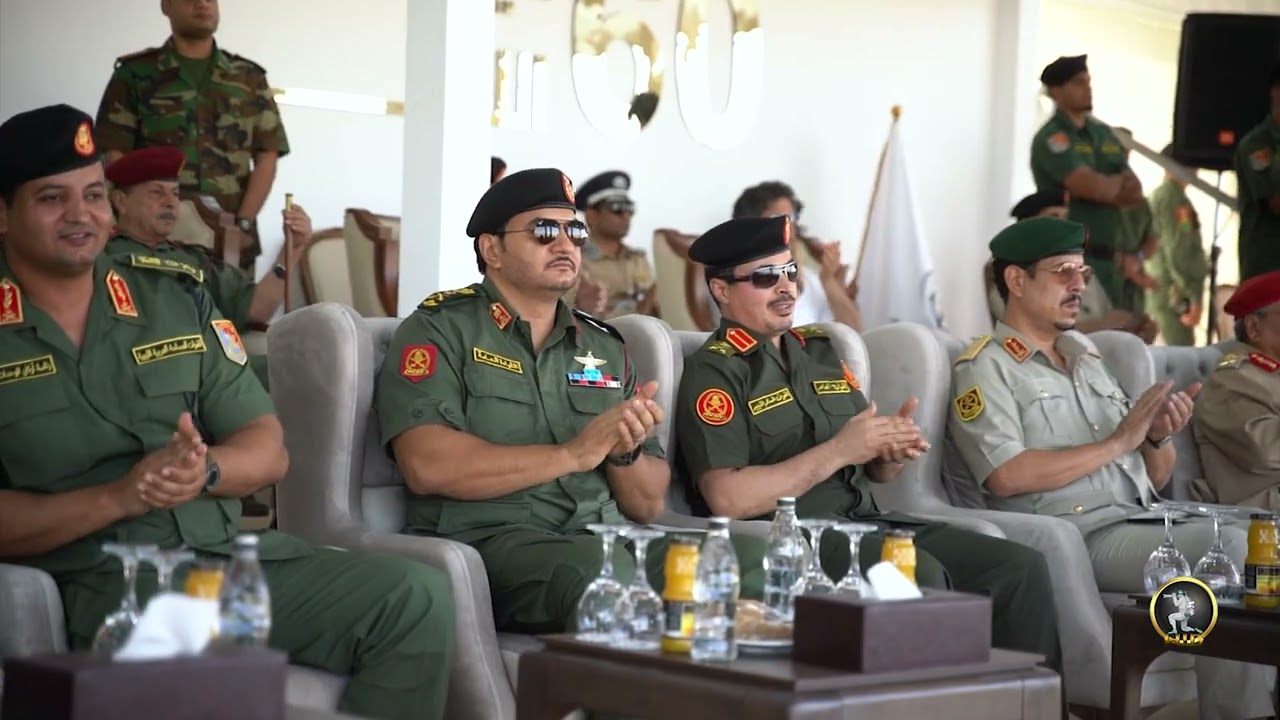 جانب من احتفال وزارة الداخلية بمناسبة الذكرى الستين لتأسيس الشرطة الليبية والذي أقيم بمدينة بنغازي.