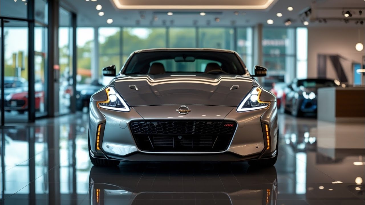 Introducing the new 2026 Nissan 350Z: a stunning silver sports car