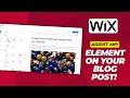 How to Edit Blog Posts on WIX | Edit Your Blog Post Element at WIX! - 2025 (Step by Step WIX Guide)