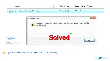[Fixed] Windows Cannot be Installed to This Disk |The Selected Disk is of the GPT Partition Style