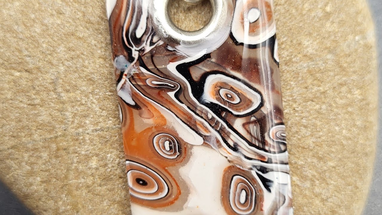 Искусственная океаническая яшма с полимерной глиной