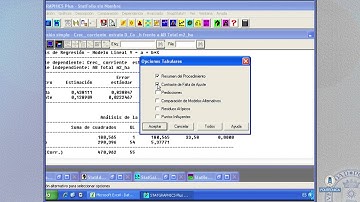 Modelos lineales con Statgraphics 5.1 plus