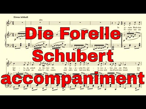 Die Forelle accompaniment in Bb major - Schubert