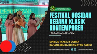 Peserta Festival Qosidah Rebana Klasik Kontemporer MT Sugema Parigi