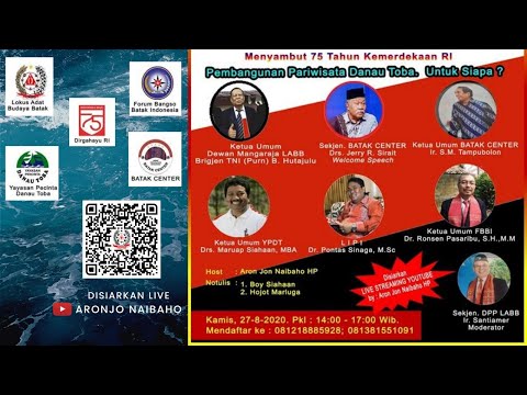 Pembangunan Pariwisata Danau Toba, untuk siapa? -  Kamis, 27 Agustus 2020