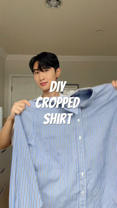 DIY Cropped Shirt Trend #fashion
