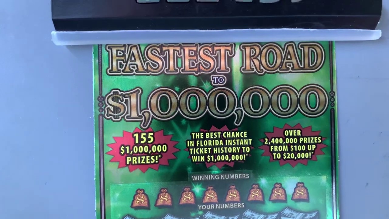 FLORIDA LOTTERY SCRATCH OFF WINNER FASTEST ROAD TO 1,000,000 YouTube