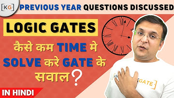 Part-1.7 Questions on Logic Gates | Previous Year GATE Question | Logic Gates