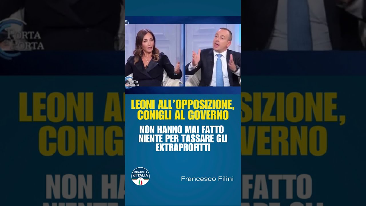Porta a Porta - Rai 1: Movimento 5 Stelle, leoni all'opposizione e conigli al governo