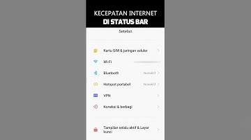 Cara menampilkan kecepatan internet di status bar Xiaomi