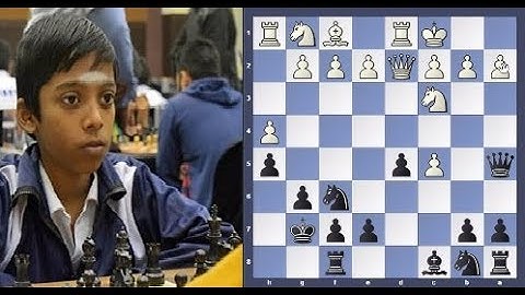 11 yrs Praggnanandhaa beat GM in 18 moves