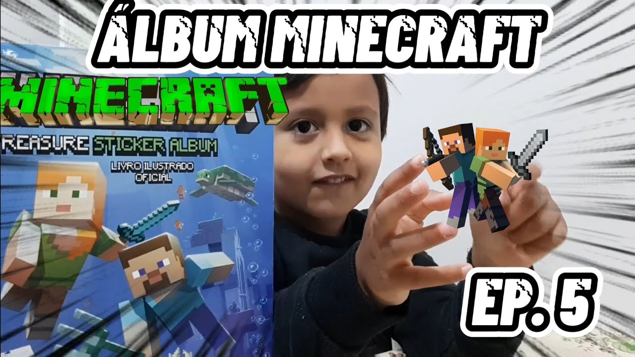 Álbum De Figurinhas Gratuito do Minecraft Treasure