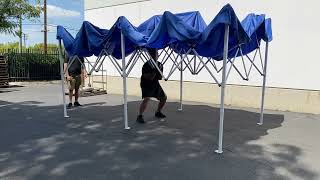 Koval Outlet  How to setup and takedown 10x20 Pop Up Canopy Tent