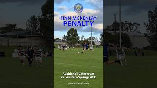 Finn Mckenlay Penalty Goal Auckland Fc Reserves Vs. Western Springs Afc Nz Northern League 2025
