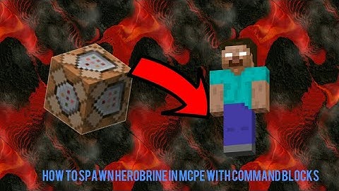 How to summon Herobrine in mcpe with command blocks!!!