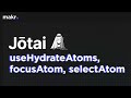 State management with jotai hydrate atom with serverside initial state