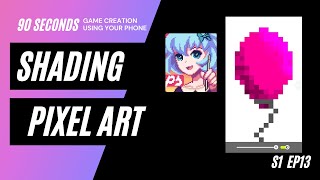 Lighting/Shading Pixel Art in Pixel Studio using the Dithering Pen S1 Ep13