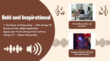 Afriqa Tv Communications ( Podcast Space and Live Streaming Packages )