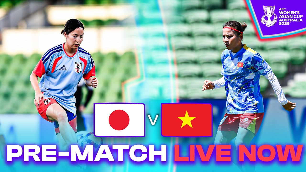 🔴 Japan vs Vietnam – Get Ready for Action! | PRE-MATCH | AFC Women's Asian Cup™ 2026
