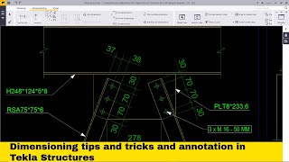 Celebrity Dimensioning tips and tricks and annotation in Tekla Structures Wealth