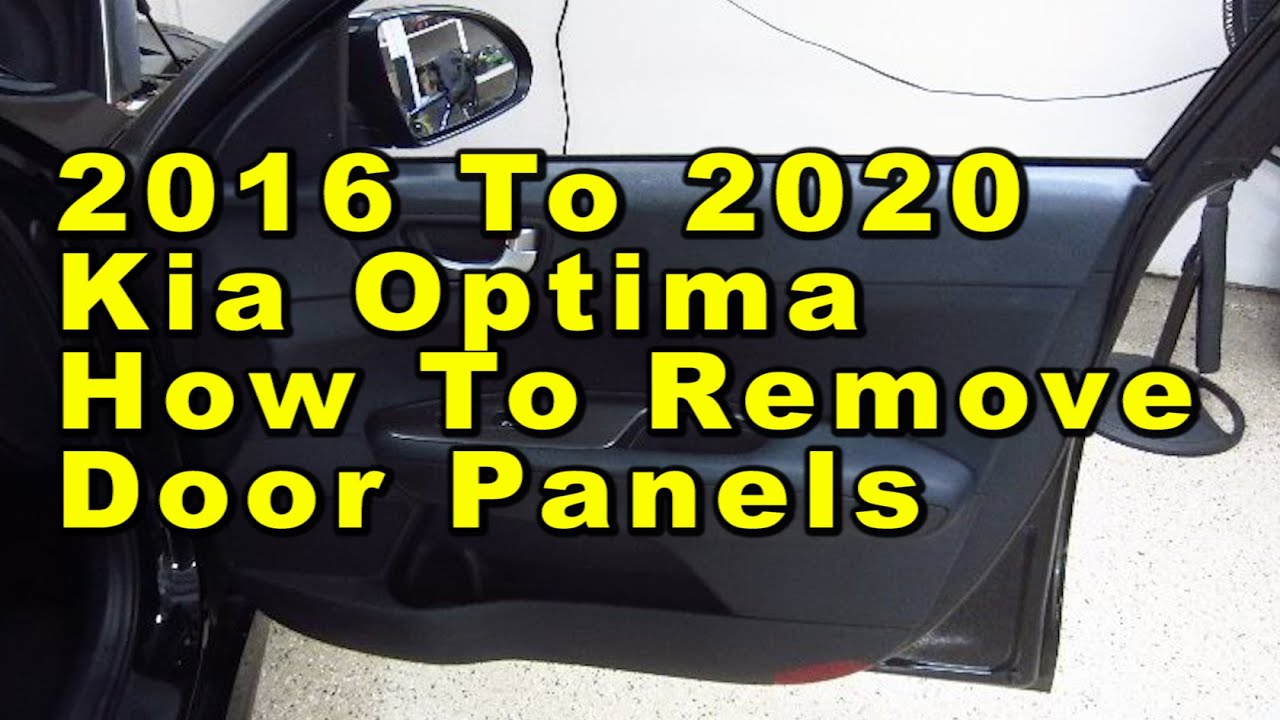 Kia Optima How To Remove Door Panels & Upgrade OEM Speakers 2016 2017