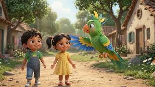 Mimi and the Magic Mango Tree 🥭✨ | Cute Cartoon Story for Kids | Sharing is Caring