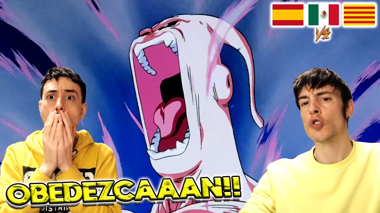 ESPAÑOLES REACCIONAN A DRAGON BALL LATINO VS ESPAÑOL 💥BOO LLEGA AL TEMPLO SAGRADO Y GRITA OBEDEZCAN💥