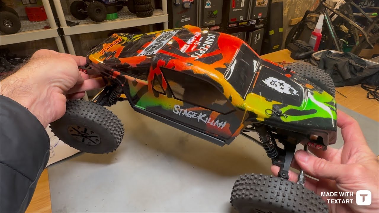 Amazon Chassis LCG Carbon Crawler build 4 wheel steer - YouTube