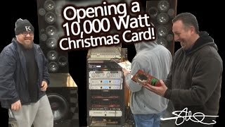 Opening a 10,000 Watt Christmas Card (its LOUD!)