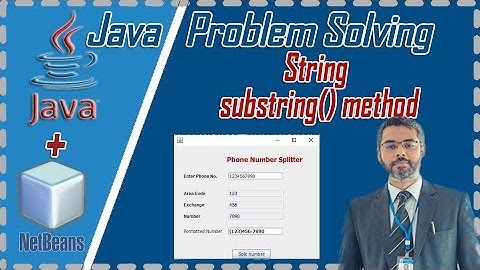 How to Split String in Java NetBeans | Java String substring() method | NetBeans full project