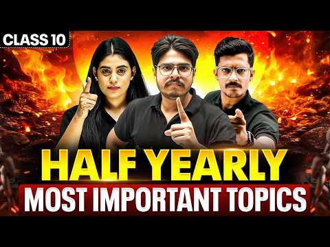 Half Yearly Exams - Science Most Important Topics 🔥| Class 10th | PW Foundation