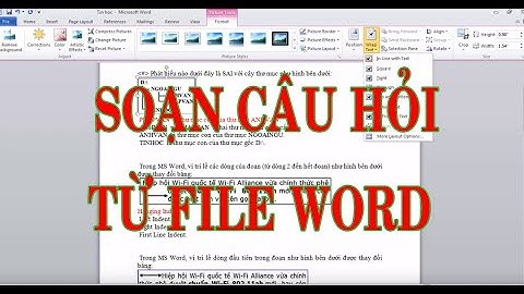 7.Soạn câu hỏi từ file word (phần mềm in.test) || Lê Văn Phúc TV