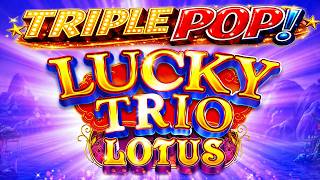 NEW Slot Triple Pop! Lucky Trio Lotus Triple Feature for Triple Pop Tuesday! screenshot 5