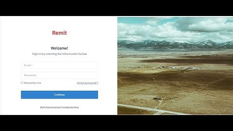 Create HTML Login Page With Tailwind CSS