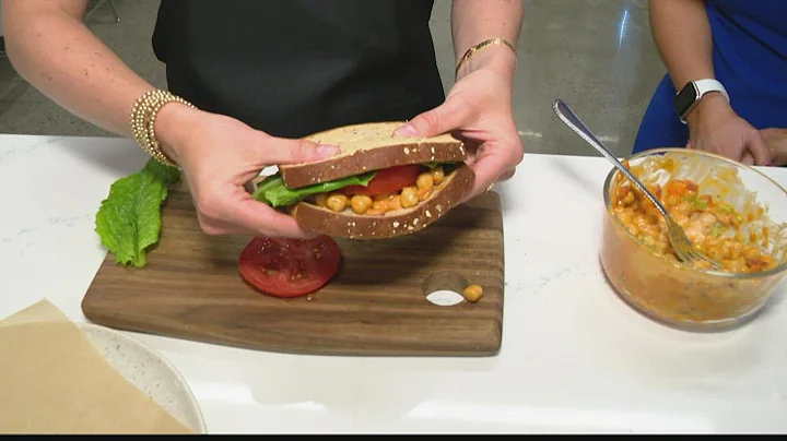 Emily Cline makes buffalo chickpea sandwiches