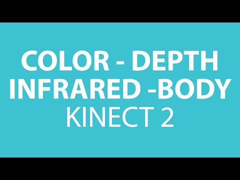 Color, Depth, Infrared and Body display using Kinect 2 and Vitruvius
