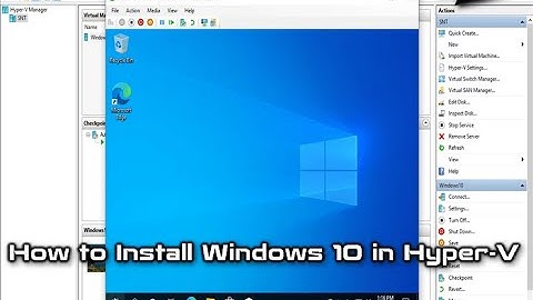 How to install and remove  Hyper-v on a windows 10 Computer