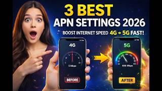 3 Powerful APN Settings 2026 🔥 Make Your 4G Speed Faster Than Ever! screenshot 1