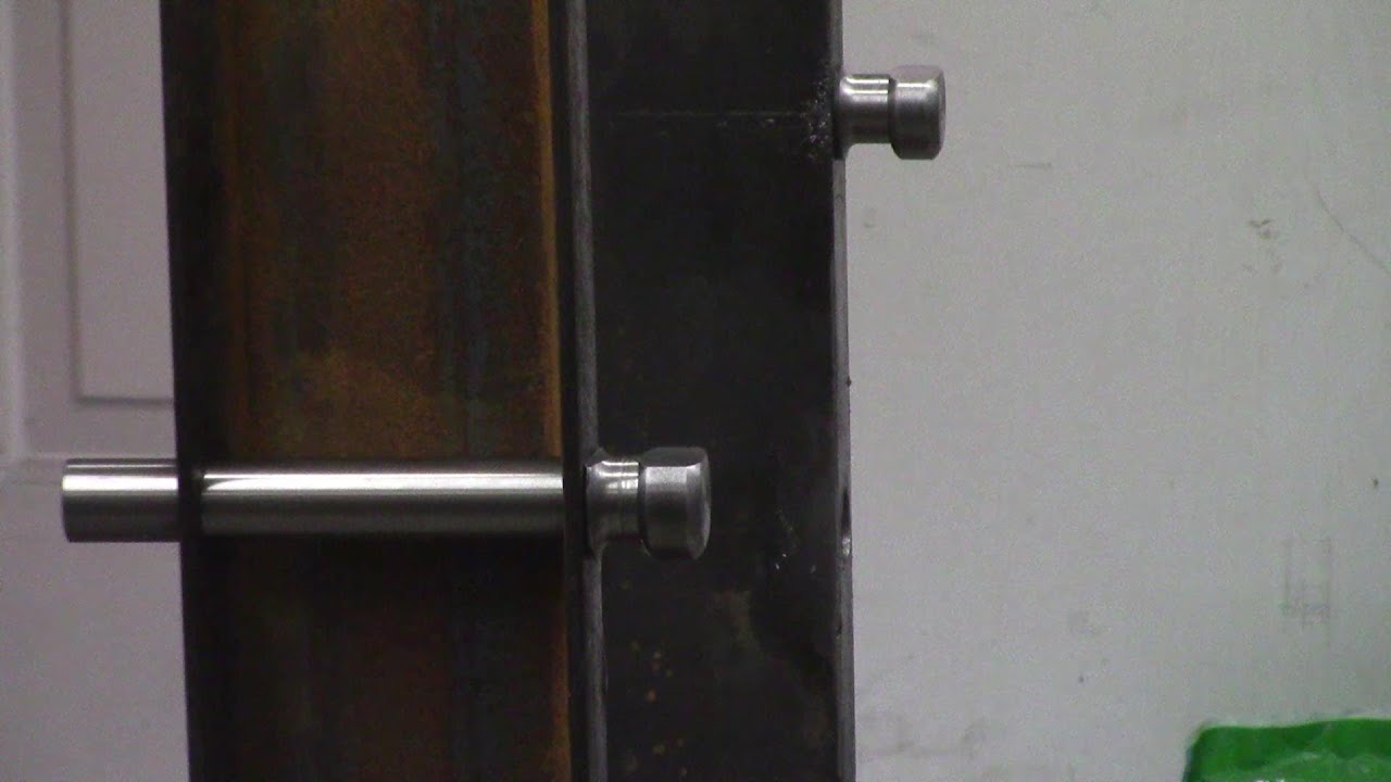Hydraulic press table pins YouTube