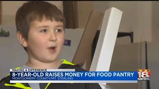 8-Year-Old Raises Money For Food Pantry