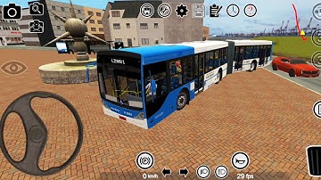 Articulated Bus Driving in Proton Bus Simulator 2020 (64+32 bit) - #5 Android Gameplay | Bus Games