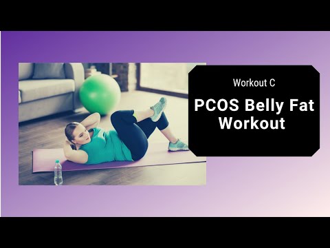 PCOS Belly Fat Workout: Core + Glutes + Chest (At home workout)