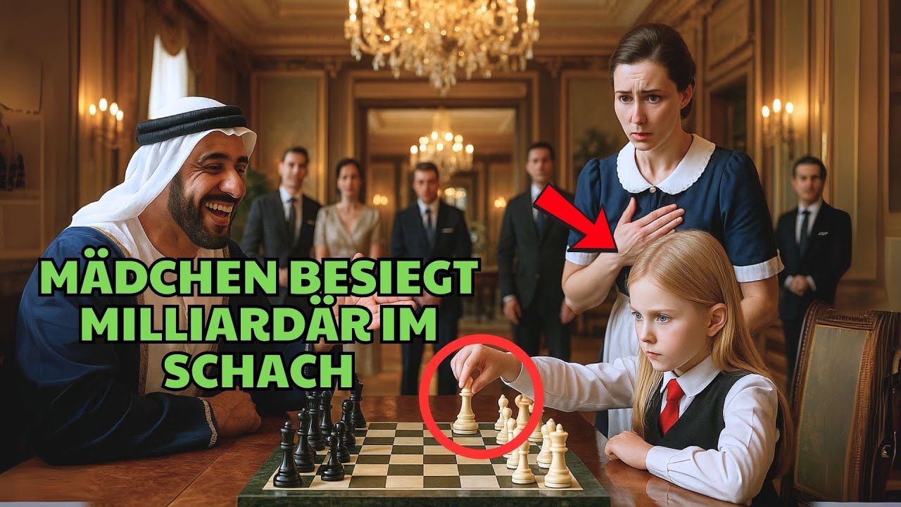 Milliardär fordert Tochter der Haushälterin zum Schach heraus – ahnt nicht, dass sie ein Genie ist.