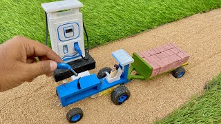 Diy tractor mini petrol pump science project || @MiniCreative1 || @KeepVilla || @miniaturefarm1634