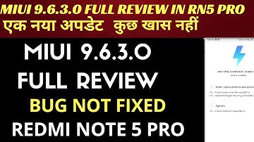 Miui 9.6.3.0 Global stable update full review  in Redmi note 5 pro|miui 9.6.3.0 in Redmi note 5 pro|