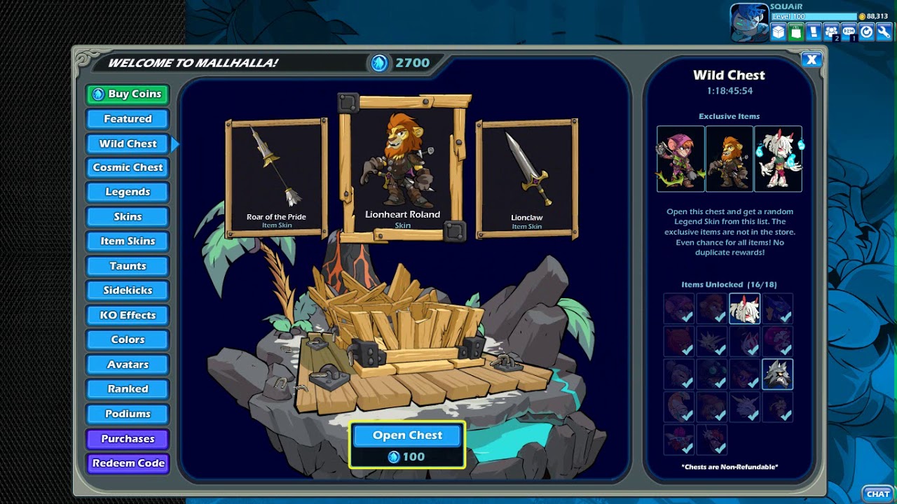 FURRY CHEST! Brawlhalla Wild Chest Opening YouTube