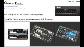 MPK3047-004 Team Elite ddr5 ESD plastic box packaging