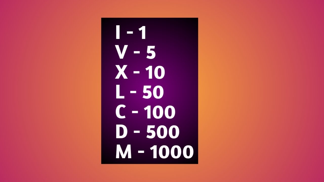 How To Write Roman Numbers From 1 To 1000 र मन न बर 1 त 1000 र मन अ क Youtube How To Write Roman Numbers From 1 To 1000 र मन न बर 1 त 1000 र मन अ क Youtube