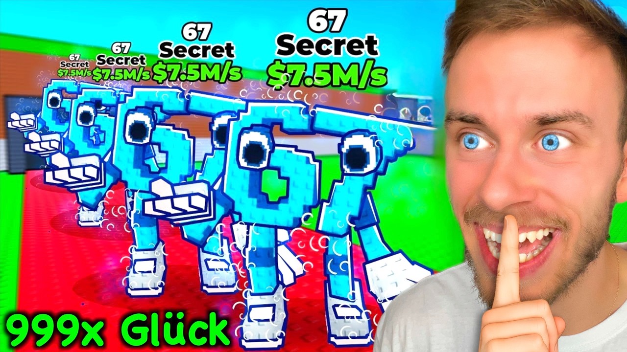 Steal A Brainrot - ABER ich habe 999x GLÜCK! 👀🍀 *OMG!!*