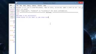 Develop small calculator in python with 'if' statements